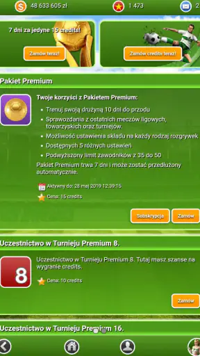 FutbolCup Menadżer piłkarski screenshot