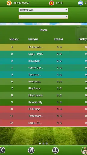 FutbolCup Menadżer piłkarski screenshot