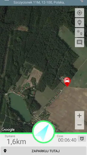Gdzie zaparkowałem screenshot
