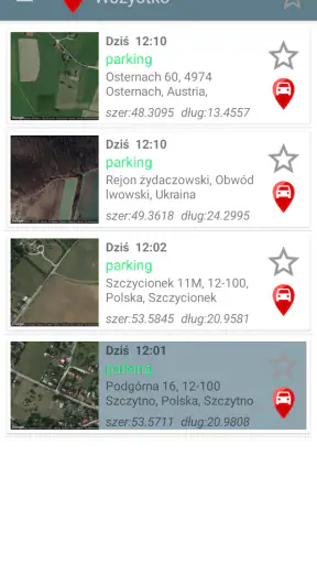 Gdzie zaparkowałem screenshot