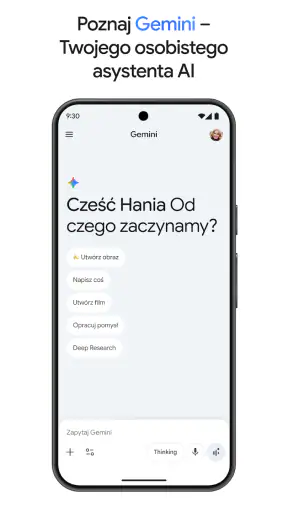 Gemini od Google screenshot