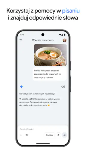 Gemini od Google screenshot
