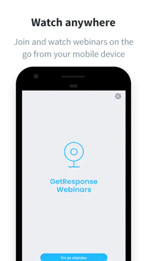GetResponse Webinars screenshot