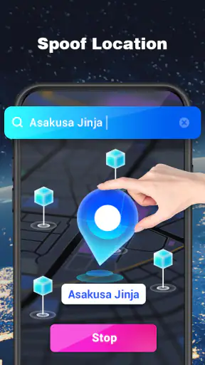 Gmocker: Zmień lokalizację GPS screenshot