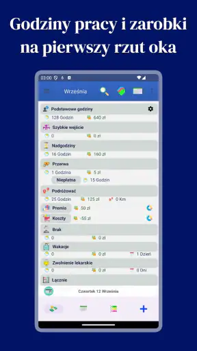 Godziny pracy 4b screenshot