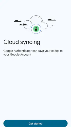 Google Authenticator screenshot
