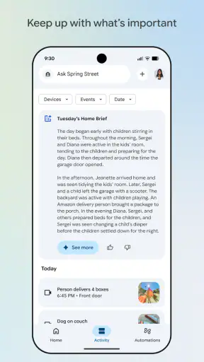 Google Home screenshot