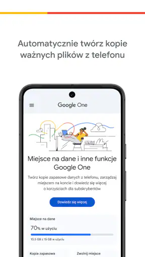 Google One screenshot