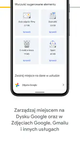 Google One screenshot