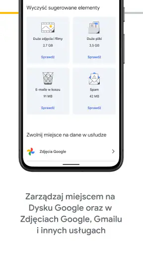 Google One screenshot