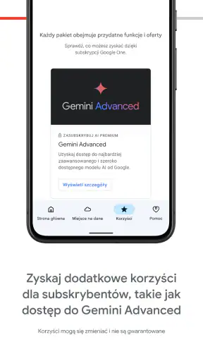 Google One screenshot