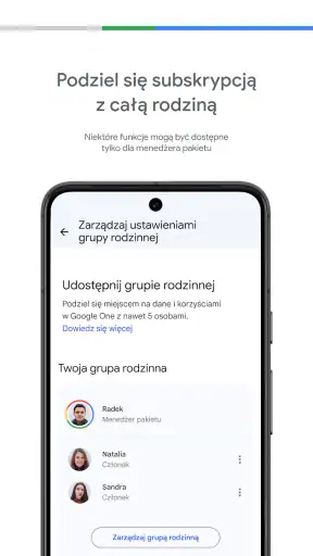 Google One screenshot