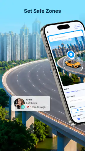 GPS Location Sharing on Phone screenshot
