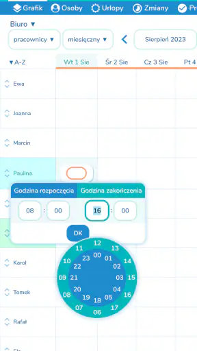 Grafik Pracy screenshot