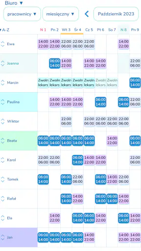 Grafik Pracy screenshot