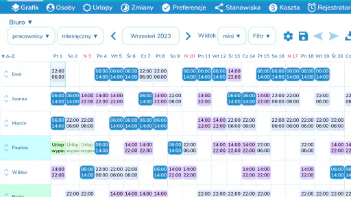 Grafik Pracy screenshot
