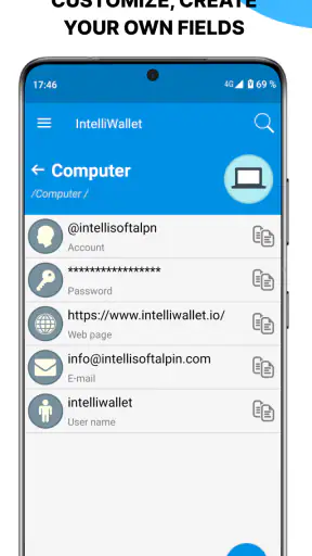IntelliWallet Menedżer Haseł screenshot