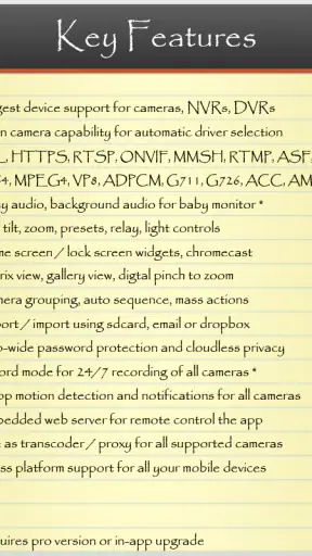 IP Cam Viewer Pro screenshot