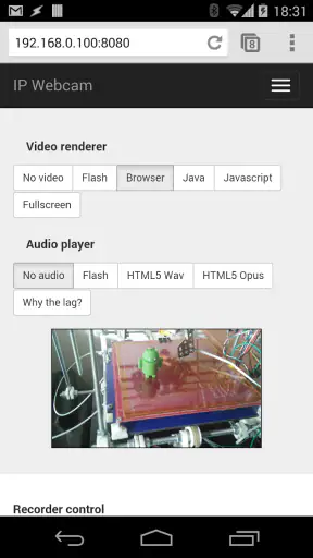 IP Webcam screenshot