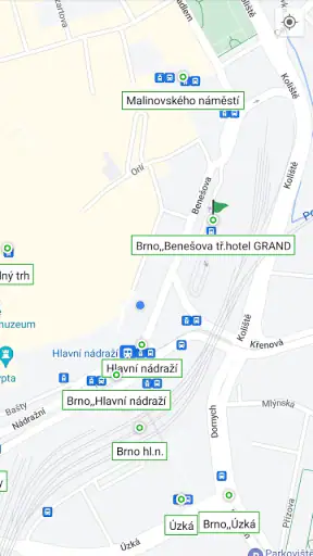 Jízdní řády IDOS screenshot