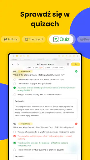 Jnotes: Notatki, AI, PDF screenshot