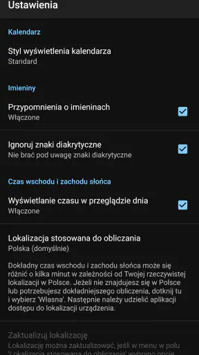 Kalendarz PL screenshot