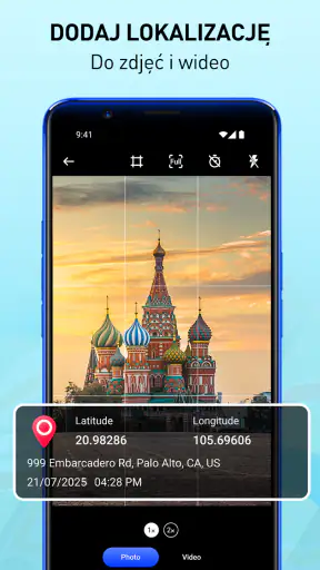 Kamera Map GPS, Znacznik Czasu screenshot