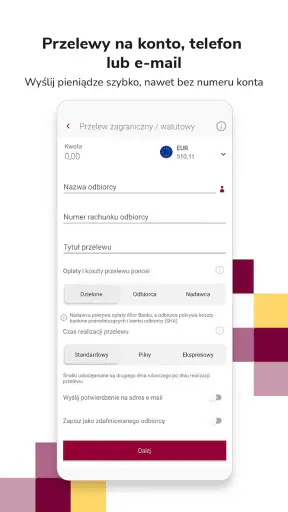 Kantor Walutowy Alior Banku screenshot