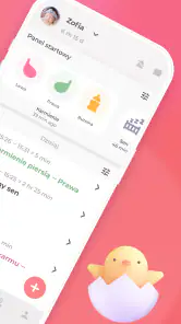 Karmienie piersią Dziennik screenshot