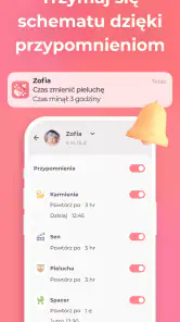 Karmienie piersią Dziennik screenshot