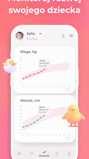 Karmienie piersią Dziennik screenshot