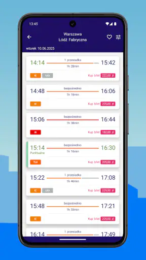 KOLEO - Rozkład PKP i bilety screenshot