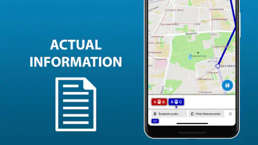 Komunikacja miejska Warszawa screenshot
