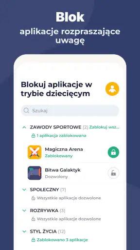 Kontrola rodzicielska-Kidslox screenshot