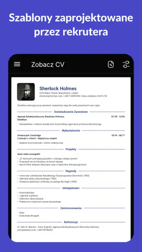 Kreator CV - CV Engineer screenshot