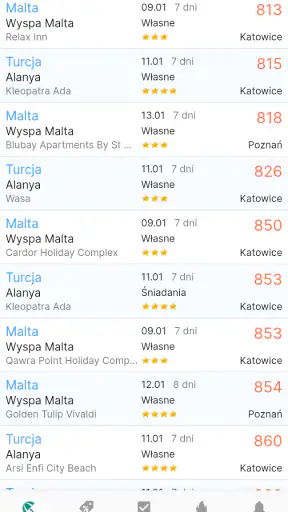 Lastminuter screenshot