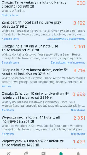 Lastminuter screenshot