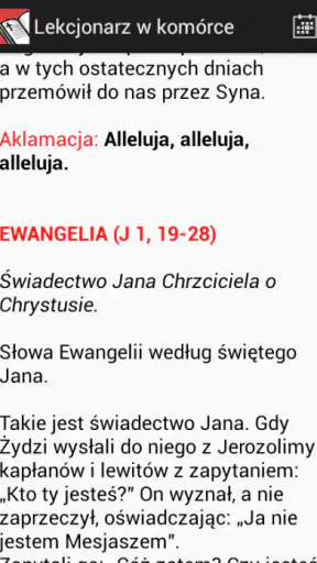 Lekcjonarz. Słowo Boże na dziś screenshot