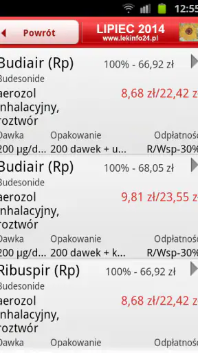LEKInfo24 PRO - indeks leków screenshot