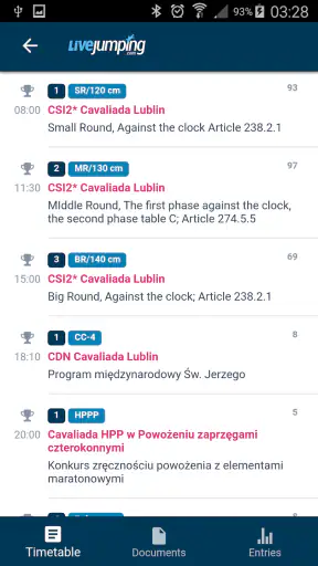 LiveJumping (ZawodyKonne.com) screenshot
