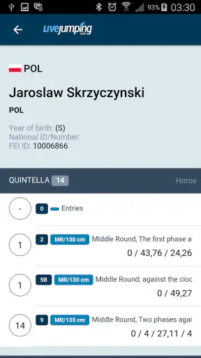 LiveJumping (ZawodyKonne.com) screenshot