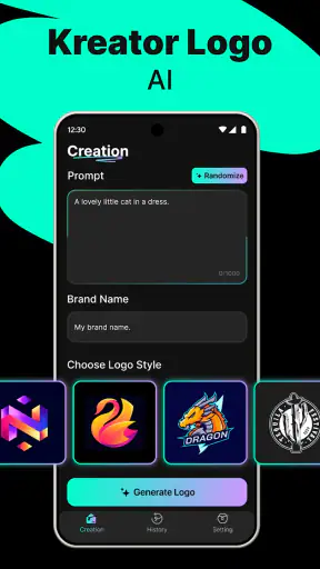 Logo Maker - Sztuka AI screenshot
