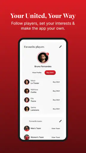Manchester United Official App screenshot
