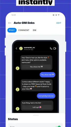 Manychat screenshot