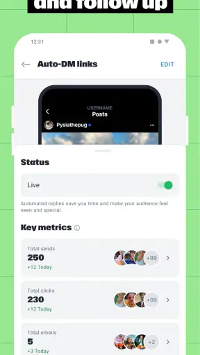 Manychat screenshot