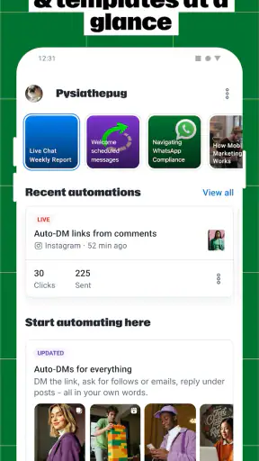 Manychat screenshot
