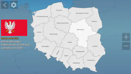 Mapa Polski Quiz screenshot
