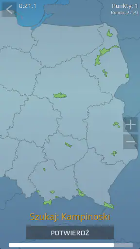 Mapa Polski Quiz screenshot