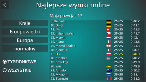 Mapa świata - Quiz screenshot