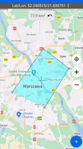 Mapa współrzędnych GPS screenshot